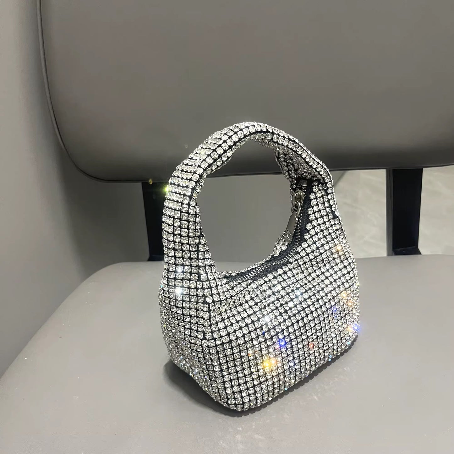 Shiny Crystal Rhinestone Clutch Luxury Design Handbag