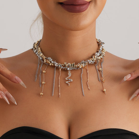 Y2K layered necklace