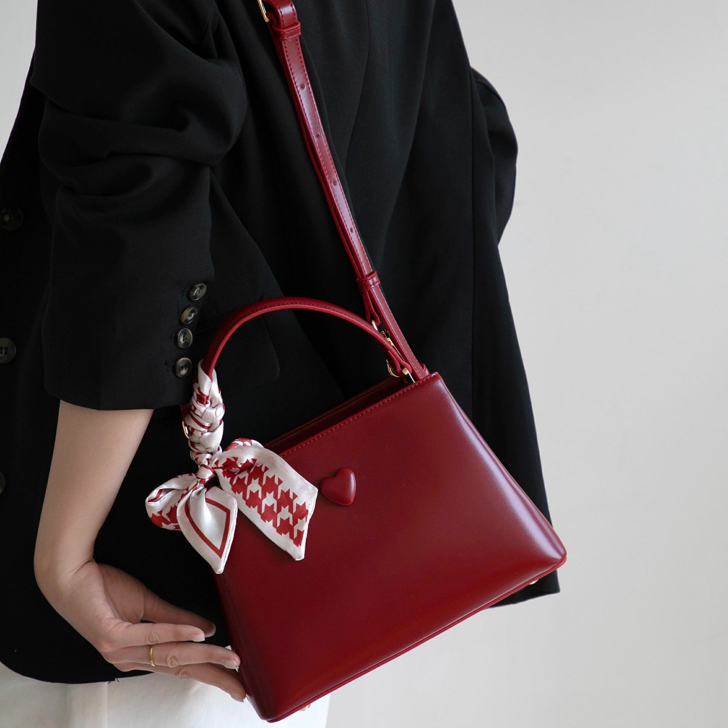 Red luxury handbag