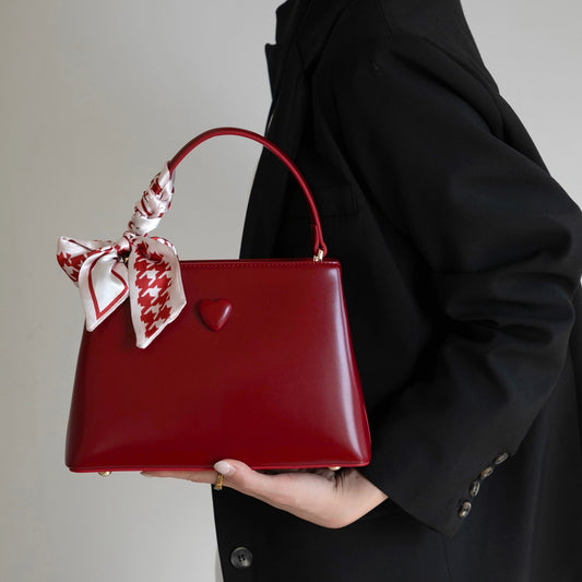 Red luxury handbag