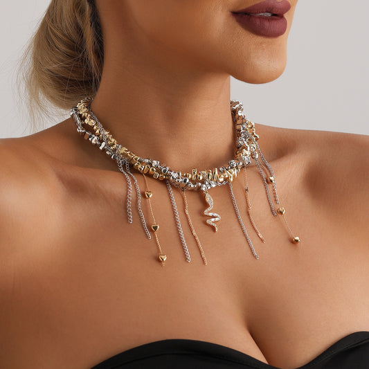 Y2K layered necklace