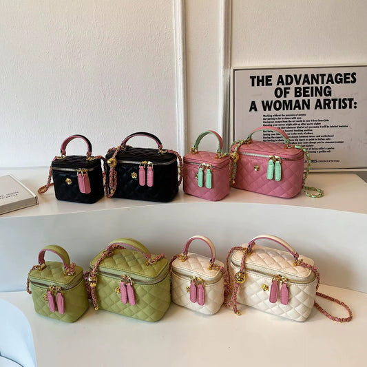 Embroidery Versatile Small and Large Handheld Box Bag